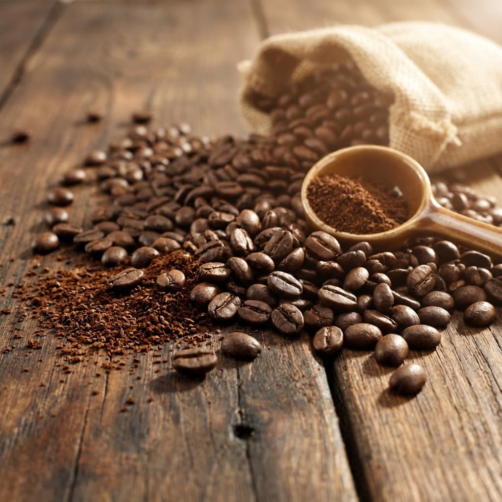 Granos de café premium